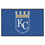 Kansas City Royals 4X6 High-Traffic Mat with Durable Rubber Backing