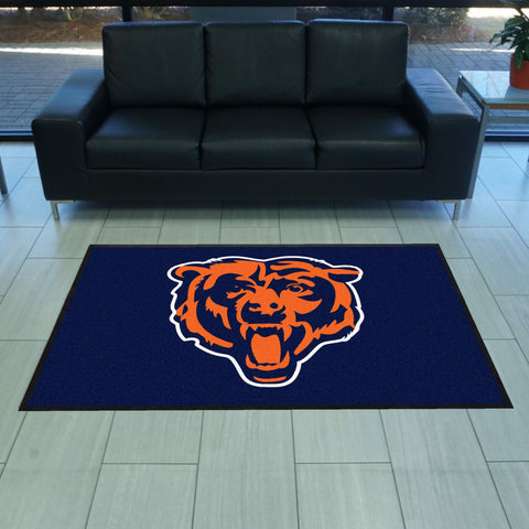 Chicago Bears 4X6 High-Traffic Mat with Durable Rubber Backing