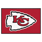 Kansas City Chiefs 4X6 High-Traffic Mat with Durable Rubber Backing