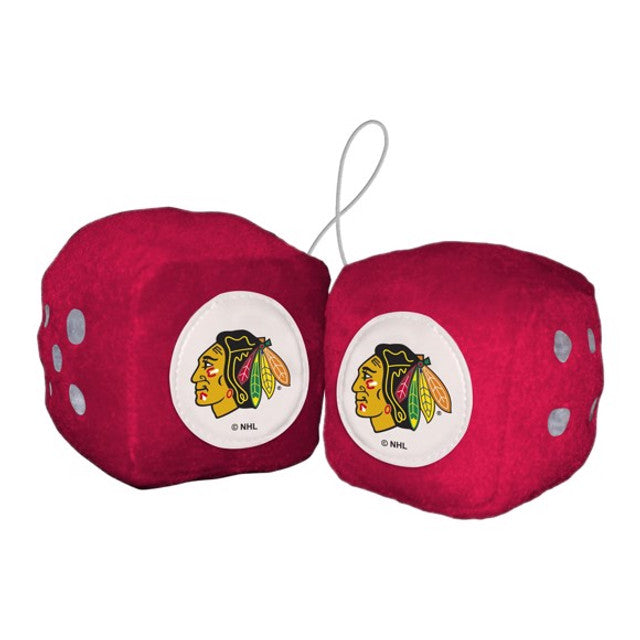 Chicago Blackhawks Fuzzy Dice