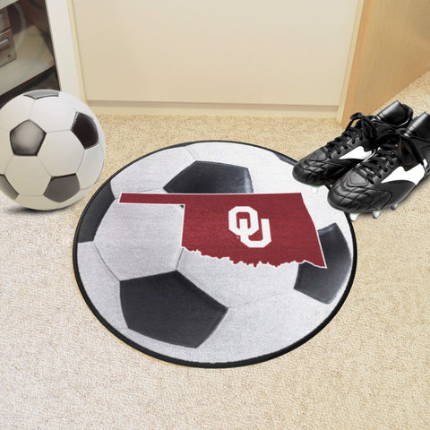 Oklahoma Soccer Ball Mat - Round 27" diameter