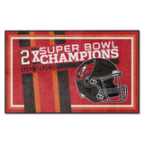 Tampa Bay Buccaneers Dynasty 4ft. x 6ft. Plush Area Rug