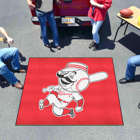 Cincinnati Reds Tailgater Rug - 5ft. x 6ft. - Retro Collection