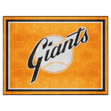 New York Giants 8ft. x 10 ft. Plush Area Rug - Retro Collection