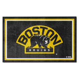 Boston Bruins 4ft. x 6ft. Plush Area Rug