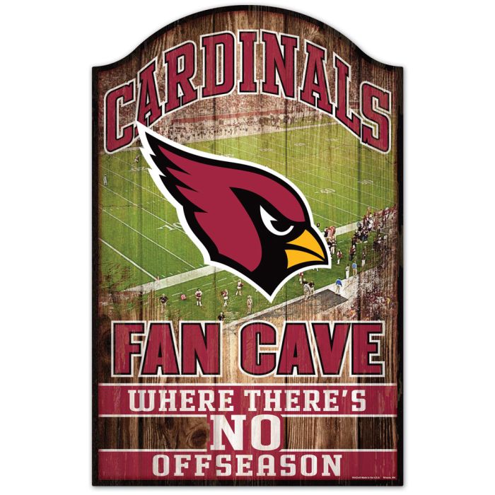 Arizona Cardinals Sign 11x17 Wood Fan Cave Design