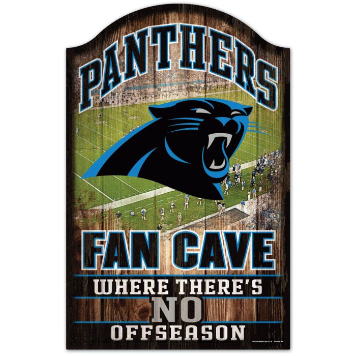 Carolina Panthers Sign 11x17 Wood Fan Cave Design