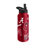 Alabama Crimson Tide Quencher Bottle 34oz Stainless Steel Dreamweave