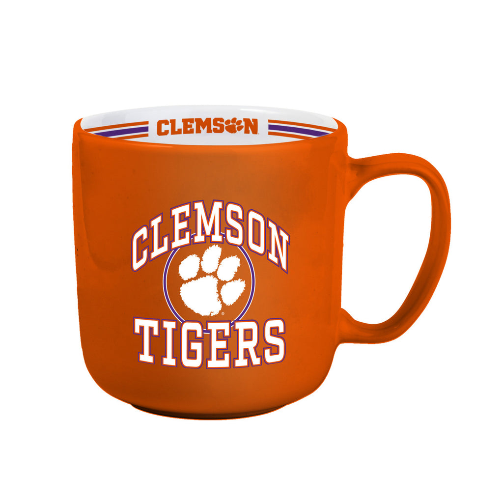 Clemson Tigers Coffee Mug 15oz Stripe Design