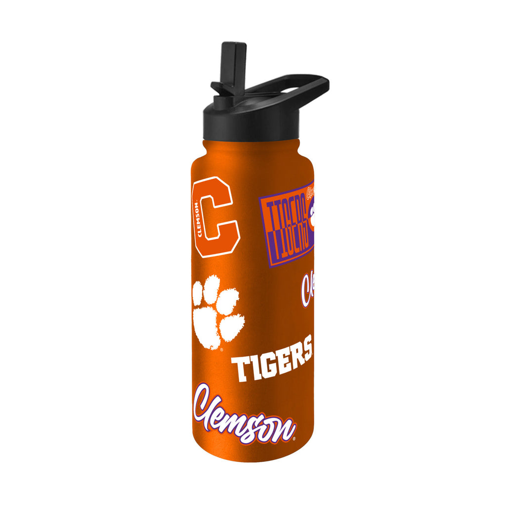 Clemson Tigers Quencher Bottle 34oz Stainless Steel Dreamweave