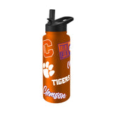 Clemson Tigers Quencher Bottle 34oz Stainless Steel Dreamweave