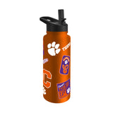 Clemson Tigers Quencher Bottle 34oz Stainless Steel Dreamweave