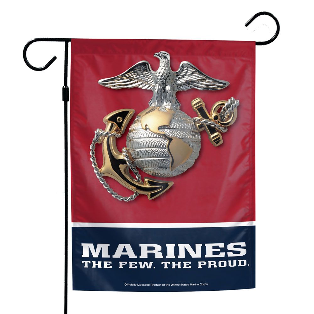 US Marines Flag 12X18 Garden Style 1 Sided - Special Order