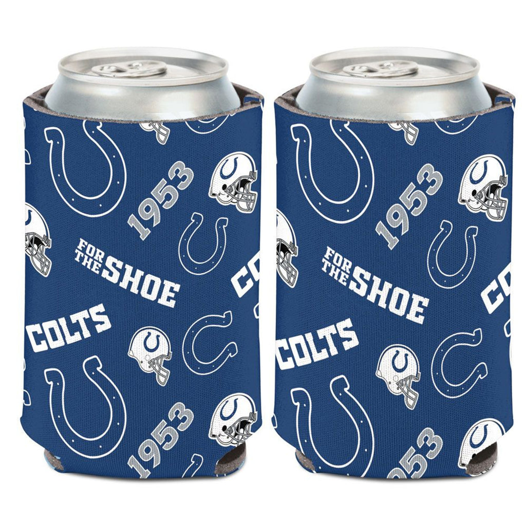 Indianapolis Colts Can Cooler Scatterprint Design