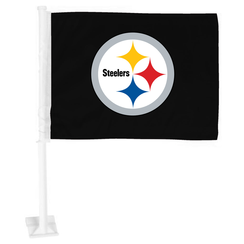 Pittsburgh Steelers Flag Car Primary Logo