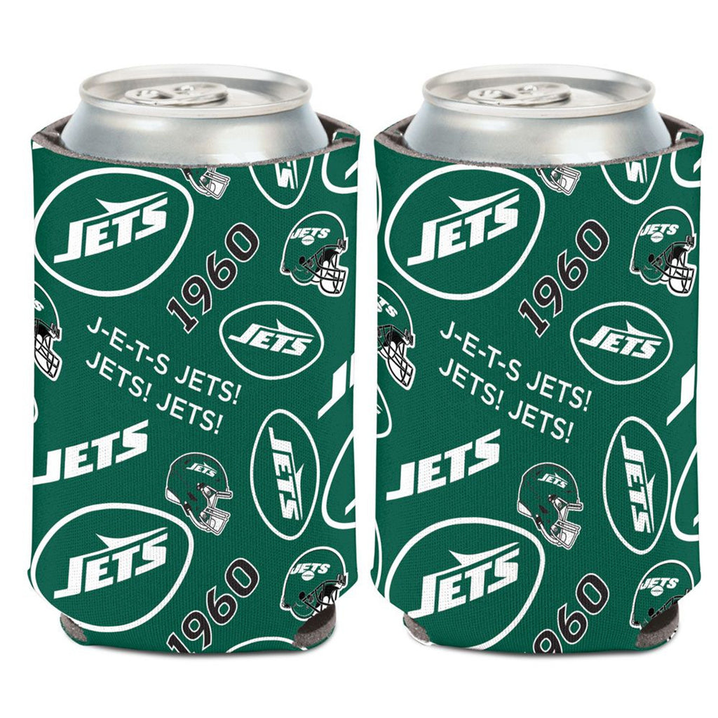 New York Jets Can Cooler Scatterprint Design
