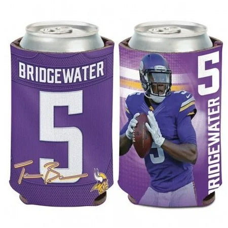 Minnesota Vikings Can Cooler Teddy Bridgewater Design