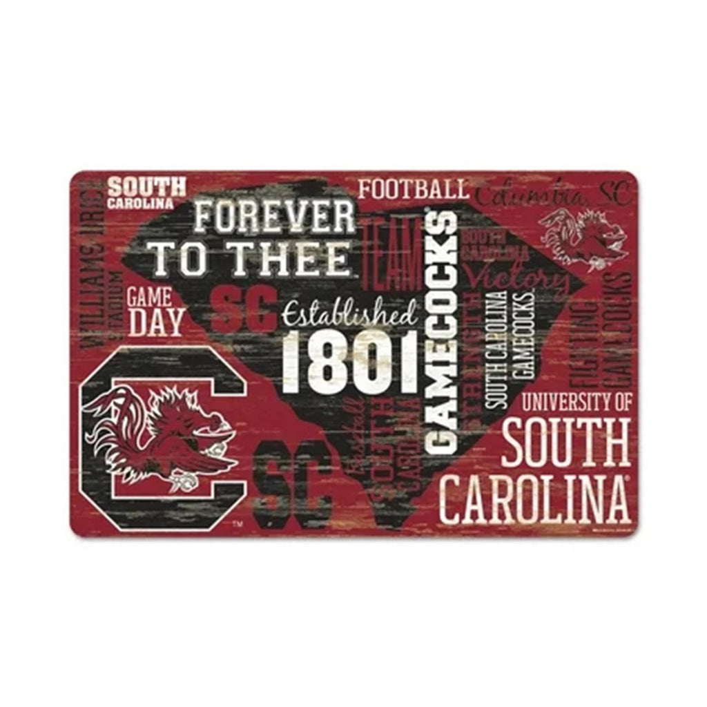 South Carolina Gamecocks Sign 11x17 Wood Wordage