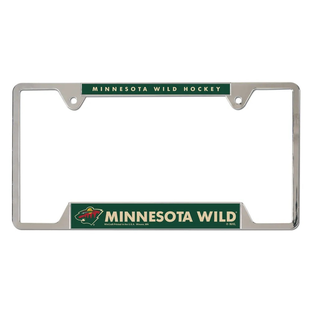 Minnesota Wild License Plate Frame Metal