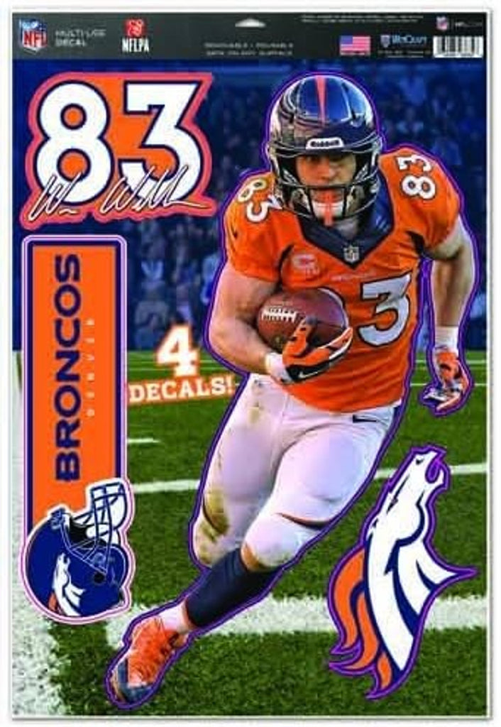 Denver Broncos Decal 11x17 Multi Use Wes Welker Design