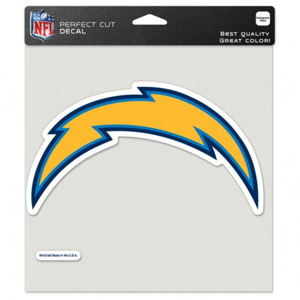 Los Angeles Chargers Decal 8x8 Perfect Cut Color Alternate Design