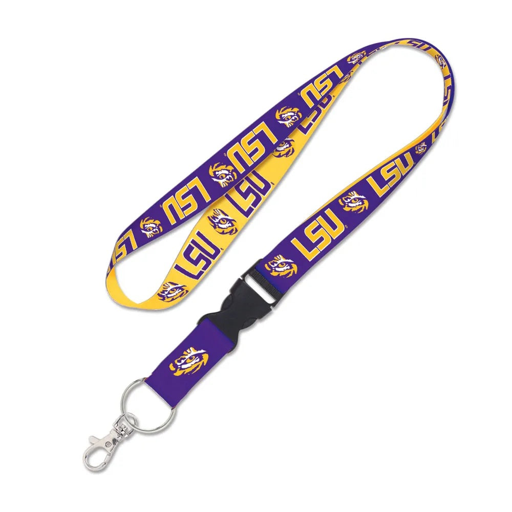 LSU Tigers Lanyard with Detachable Buckle