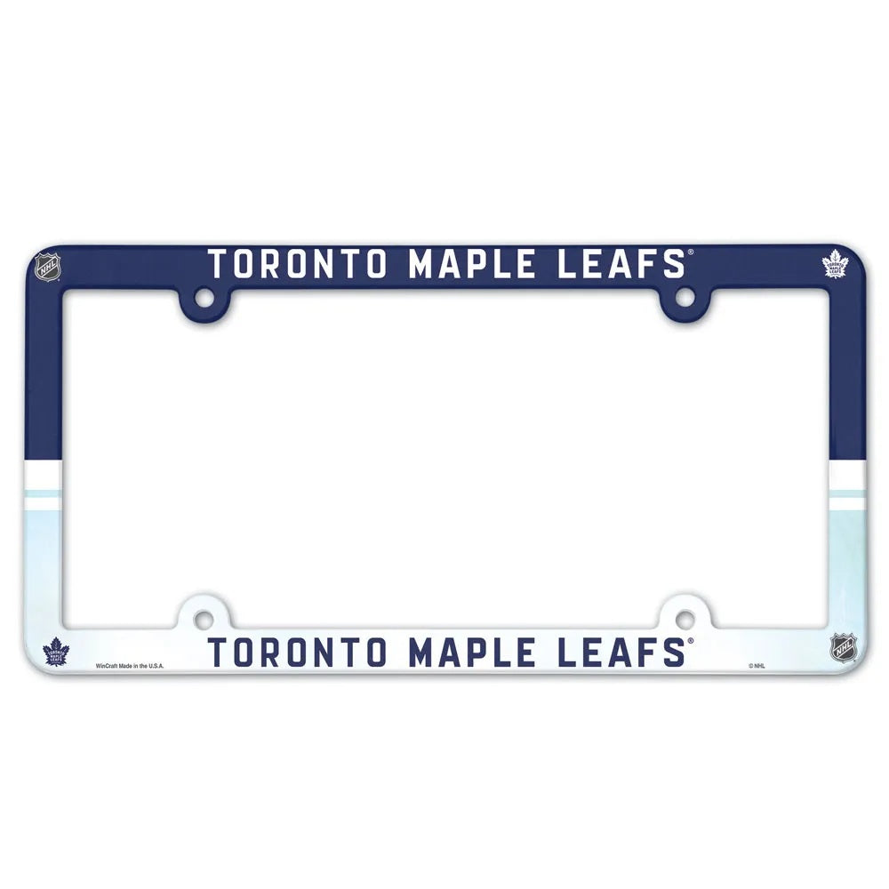 Toronto Maple Leafs License Plate Frame Plastic Full Color Style