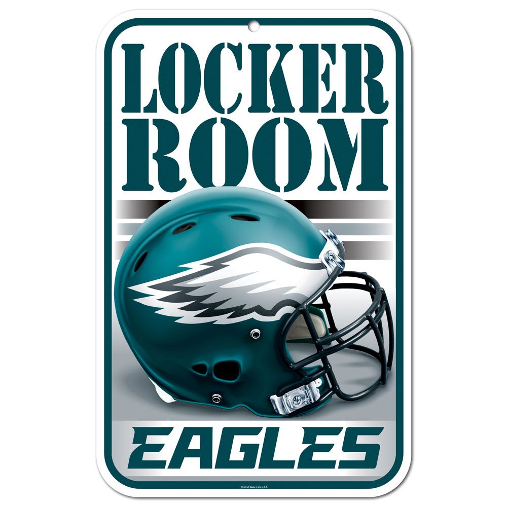 Philadelphia Eagles Sign 11x17 Plastic Locker Room Design