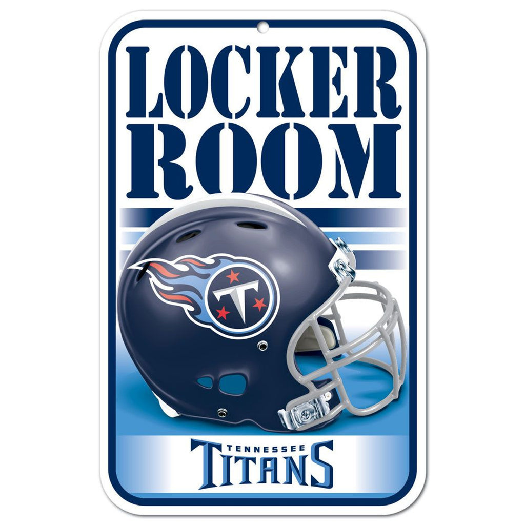 Tennessee Titans Sign 11x17 Plastic Locker Room Design