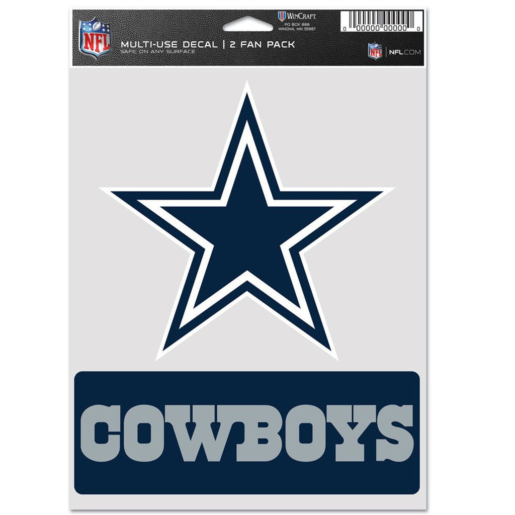 Dallas Cowboys Decal Multi Use Fan 2 Pack