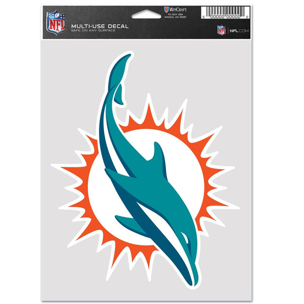 Miami Dolphins Decal Multi Use Fan Single