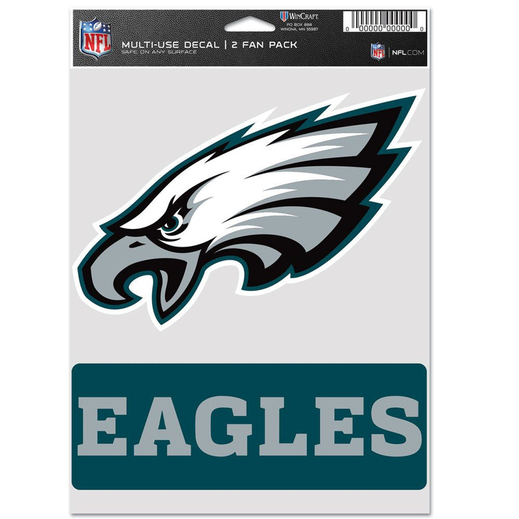Philadelphia Eagles Decal Multi Use Fan 2 Pack
