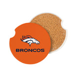 Denver Broncos Car Coaster Set 2 Pack