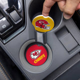 Kansas City Chiefs Car Coaster Set 2 Pack