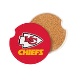 Kansas City Chiefs Car Coaster Set 2 Pack