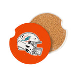 Miami Dolphins Car Coaster Set 2 Pack