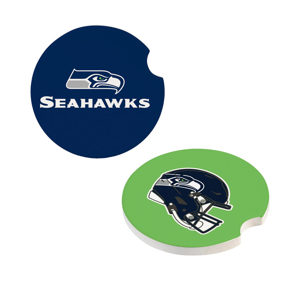 Seattle Seahawks Car Coaster Set 2 Pack