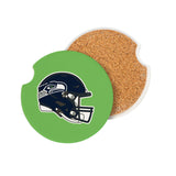 Seattle Seahawks Car Coaster Set 2 Pack