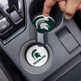 Michigan State Spartans Car Coaster Set 2 Pack