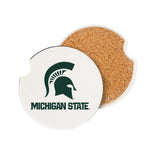 Michigan State Spartans Car Coaster Set 2 Pack