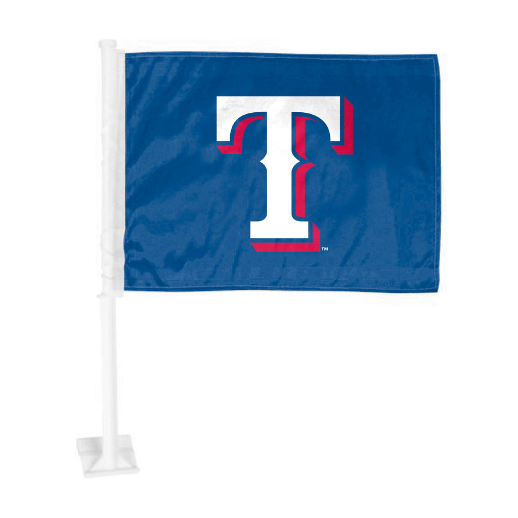 Texas Rangers Flag Car Primary Logo