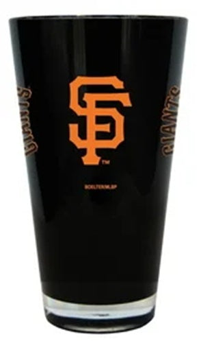 San Francisco Giants Glass 20oz Pint Plastic Insulated