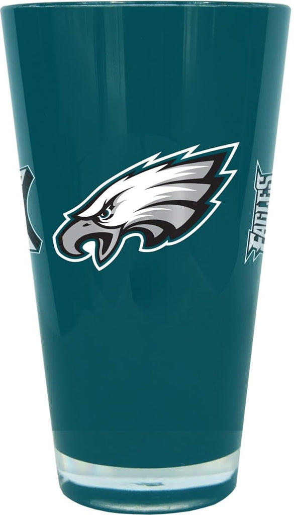 Philadelphia Eagles Glass 20oz Pint Plastic Insulated CO