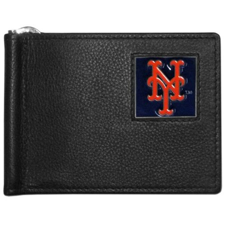 New York Mets Wallet Leather Billfold Clip Wallet
