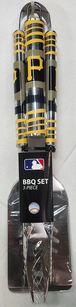 Pittsburgh Pirates Utensil Set Grilling BBQ Stainless Steel 3 Piece CO