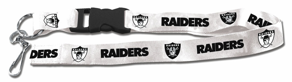 Las Vegas Raiders Lanyard Breakaway with Key Ring Style Retro Style