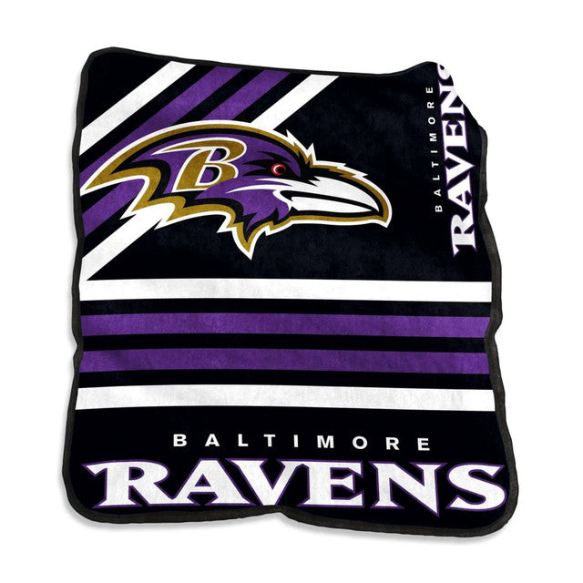 Baltimore Ravens Blanket 50x60 Raschel Throw