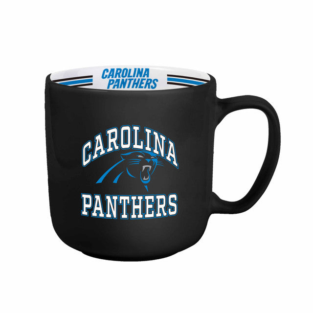 Carolina Panthers Coffee Mug 15oz Stripe Design