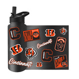 Cincinnati Bengals Quencher Bottle 34oz Stainless Steel Dreamweave