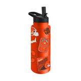 Cleveland Browns Quencher Bottle 34oz Stainless Steel Dreamweave